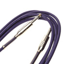 Low Noise Electric Guitar&Bass Instrument Cable Cord-Purple 10 ft