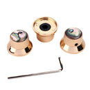 3Pcs Golden Volume Tone Speed Control Knobs for Electric Guitar/Bass
