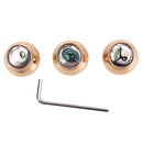 3Pcs Golden Volume Tone Speed Control Knobs for Electric Guitar/Bass