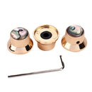 3Pcs Golden Volume Tone Speed Control Knobs for Electric Guitar/Bass