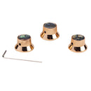 3Pcs Golden Volume Tone Speed Control Knobs for Electric Guitar/Bass