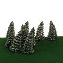 Pack 20pcs Model Tree with Snow Train Diorama Wargame Layout N 1:150 SCALE