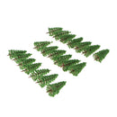 Pack 20pcs Model Deep Green Tree Train Diorama Wargame Layout N 1:150 SCALE