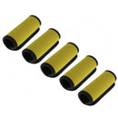 Luggage Suitcase Handle Neoprene Wrap Travel Bag Safety Identifier Comfort Wrap Unisex Travel Accs Gift Khaki Pack of 5