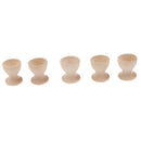 5Pcs Wooden Easter Egg Ball Stands Tray Holders Kids Pretend Play Home Decoration