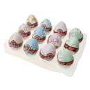 12 Pcs White Dinosaur Eggs Hatching Toy Growing Dino Pet Jurassic World
