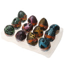 12 Pcs Black Dinosaur Eggs Fun Water Hatching Toy Growing Dino Toy