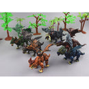 6 Pcs Lifelike Plastic Assembled Dinosaur Figures Dino Model Kids Toy Gift
