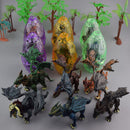 6 Pcs Lifelike Plastic Assembled Dinosaur Figures Dino Model Kids Toy Gift