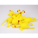 Soft Rubber Squeezing Plucked Chicken Laying Egg Tricky Toy Novelty Gift