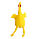 Soft Rubber Squeezing Plucked Chicken Laying Egg Tricky Toy Novelty Gift