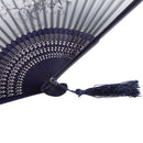 Folding Elegant Silk Bamboo Hand Fan Wedding & Party Decoration Favors Grey