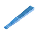 Polyester Fabric Hand Fan Flat Plain Plastic Keel Folding Purse Bamboo Girl Women Gifts Blue