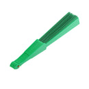 Polyester Fabric Hand Fan Flat Plain Plastic Keel Folding Purse Bamboo Girl Women Gifts Green