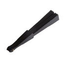 Polyester Fabric Hand Fan Flat Plain Plastic Keel Folding Purse Bamboo Girl Women Gifts Black