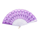 Wedding Party Gift Handmade Spanish Flower Pattern Folding Lace Hand Fan
