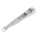 Wedding Spanish Style Dance Party Lace Silk Folding Hand Held Flower Fan Multi-color