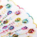 Wedding Spanish Style Dance Party Lace Silk Folding Hand Held Flower Fan Multi-color