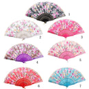 Chinese Folding Rose Flower Hand Fan Dance,Wedding Floral Design Party Gift