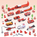 1/64 Alloy Fire Rescue Vehicle Models Die-cast Cars Toy Boys Gift Playset