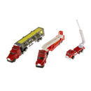1/64 Alloy Fire Rescue Vehicle Models Die-cast Cars Toy Boys Gift Playset