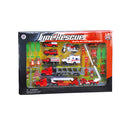 1/64 Alloy Fire Rescue Vehicle Models Die-cast Cars Toy Boys Gift Playset