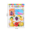 Kids Children Toy Fruit & Veg Vegetable Plastic Role Pretend Kitchen Cutting Food