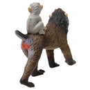 Realistic Mandrill Female With Baby Monkey Animal Model Figurine Kids Toy