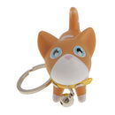 Fashion Key Ring Lovely Kitten Pendant Keychain for Girls-Yellow
