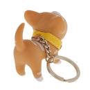 Fashion Key Ring Lovely Kitten Pendant Keychain for Girls-Yellow