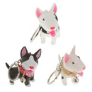 Charm Key Ring Key Chain Cute Dog Pendant Lover's Key Rings Gift-White
