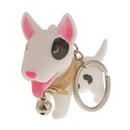 Charm Key Ring Key Chain Cute Dog Pendant Lover's Key Rings Gift-White