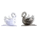 3D Plastic Crystal Puzzle Jigsaw DIY Swan Model Blocks Office Desk Toy Gray
