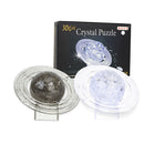 3D Crystal Puzzle Jigsaw DIY Saturn Model Blocks Toy Brain Teaser Decoration Transparent