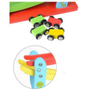 4 Layers Wooden Ramp Racing Set Kids Vehicle Playsets Kids Children Wood Toys
