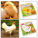 Colorful Multi Layer Puzzles Toys Chick Growing Up Learning Wood Toys