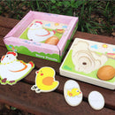 Colorful Multi Layer Puzzles Toys Chick Growing Up Learning Wood Toys