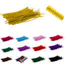 100pcs Soft Wired Plush Pipe Cleaners Chenille Stems Toy for Kids Crafts Red