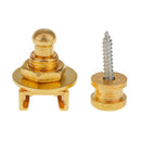 Skidproof Belt Button Strap Lock for Electric Guitar & Bass Music Acce Gold