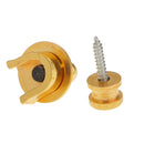 Skidproof Belt Button Strap Lock for Electric Guitar & Bass Music Acce Gold