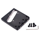 Black with Flower Design 3 Brass Saddles Guitar Bridge for Telecaster Guitar