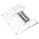 Chrome Plated 6 String Electric LAP Steel Guitar Control Plate w/ Bridge Set