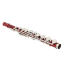 Red LADE 16 Closed Holes C Tone Flute with Leather Case Set Flute Lover Gift