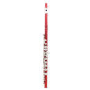 Red LADE 16 Closed Holes C Tone Flute with Leather Case Set Flute Lover Gift