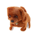 Plush Walking Barking Electronic Dog Toy Kids Soft Stuffed Toy Random Color
