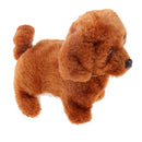Plush Walking Barking Electronic Dog Toy Kids Soft Stuffed Toy Random Color