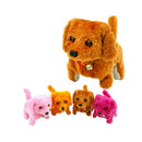 Plush Walking Barking Electronic Dog Toy Kids Soft Stuffed Toy Random Color