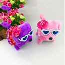 Plush Walking Barking Electronic Dog with Dress Kids Soft Toy Random Color