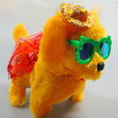 Plush Walking Barking Electronic Dog with Dress Kids Soft Toy Random Color