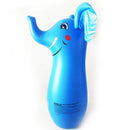 Christmas Home Yard Lawn Decoration Inflatable Tumbler Kids Play Fun Inflatable Elephant Outdoor Game Toy Gift Blue